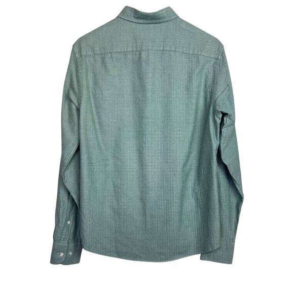 UNTUCKit Librando Cotton Button Down Shirt Slim Fit in Green Men's Size Medium - Picture 7 of 16